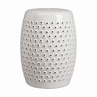 керамический столик-табурет cutwork garden stool белый в Брянске