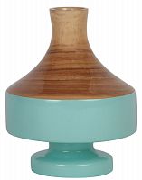 ваза настольная rustic chic vase wood blue в Брянске