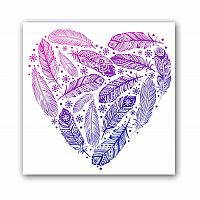 постер heart а4 (фиолетовый) в Брянске