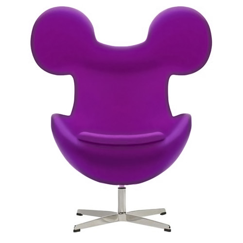 кресло egg mickey фиолетовое в Брянске
