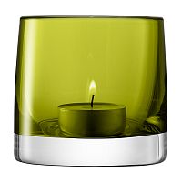 подсвечник стеклянный зеленый для чайной свечи light colour, 8,5 см в Брянске