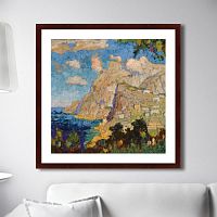 картина: view of monte solaro, capri, 1940г. в Брянске